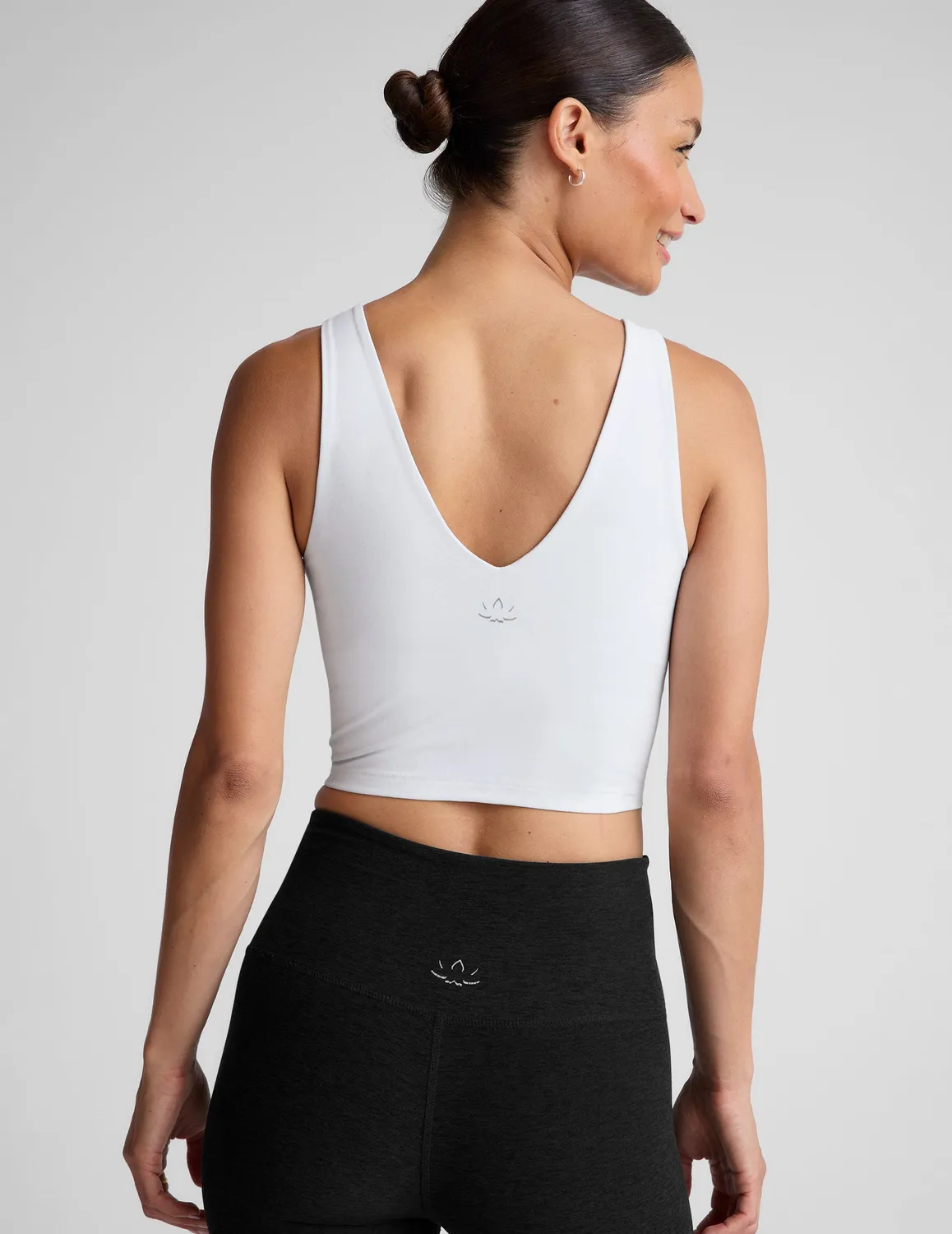 Beyond Yoga Spacedye Good Day Cropped Tank träningslinne Cloud White