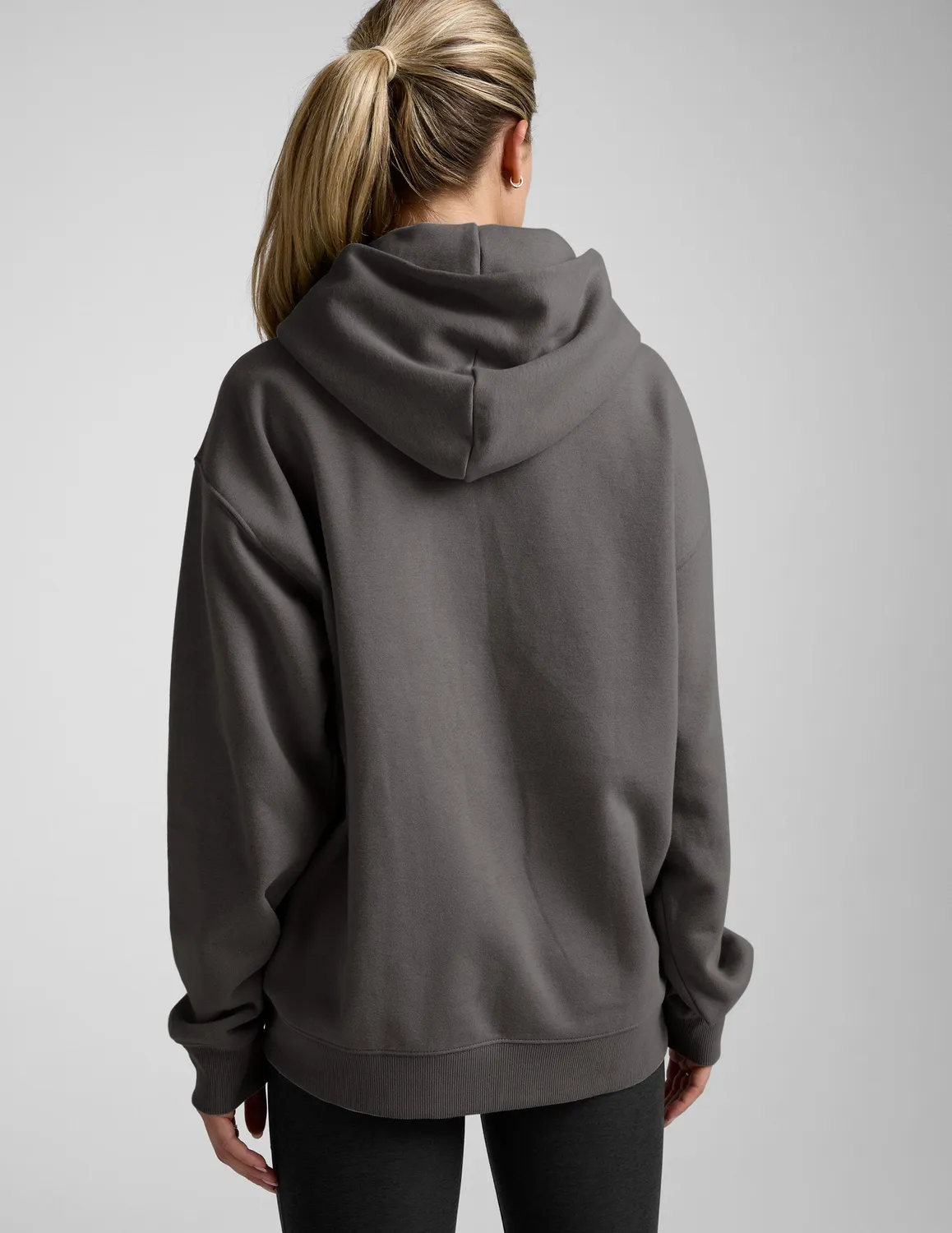 Beyond Yoga LuxeFleece Classic hoodie black ash lös