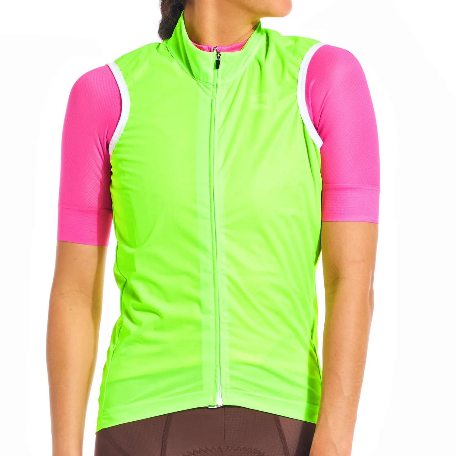 Giordana Neon Wind Vest cykelväst neon packbar
