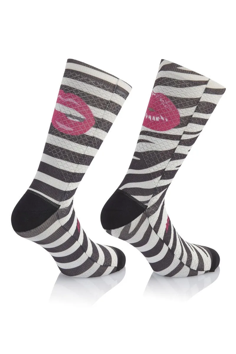 MB Wear Fun Kiss cykelstrumpor mönstrad