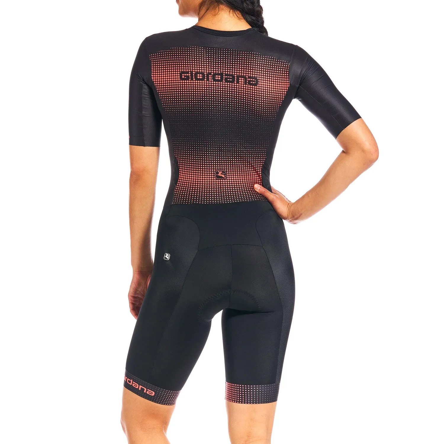 Giordana Vero Pro Tri Doppio triathlondräkt rosa kortärmad