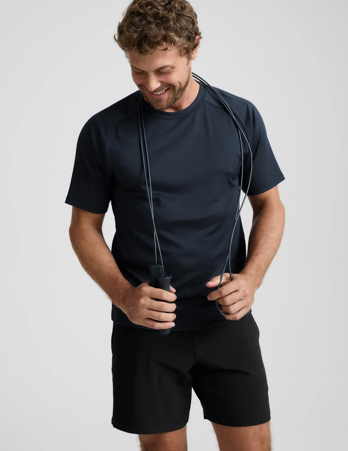 Beyond Yoga All In Active T-shirt Nocturnal Navy slim fit