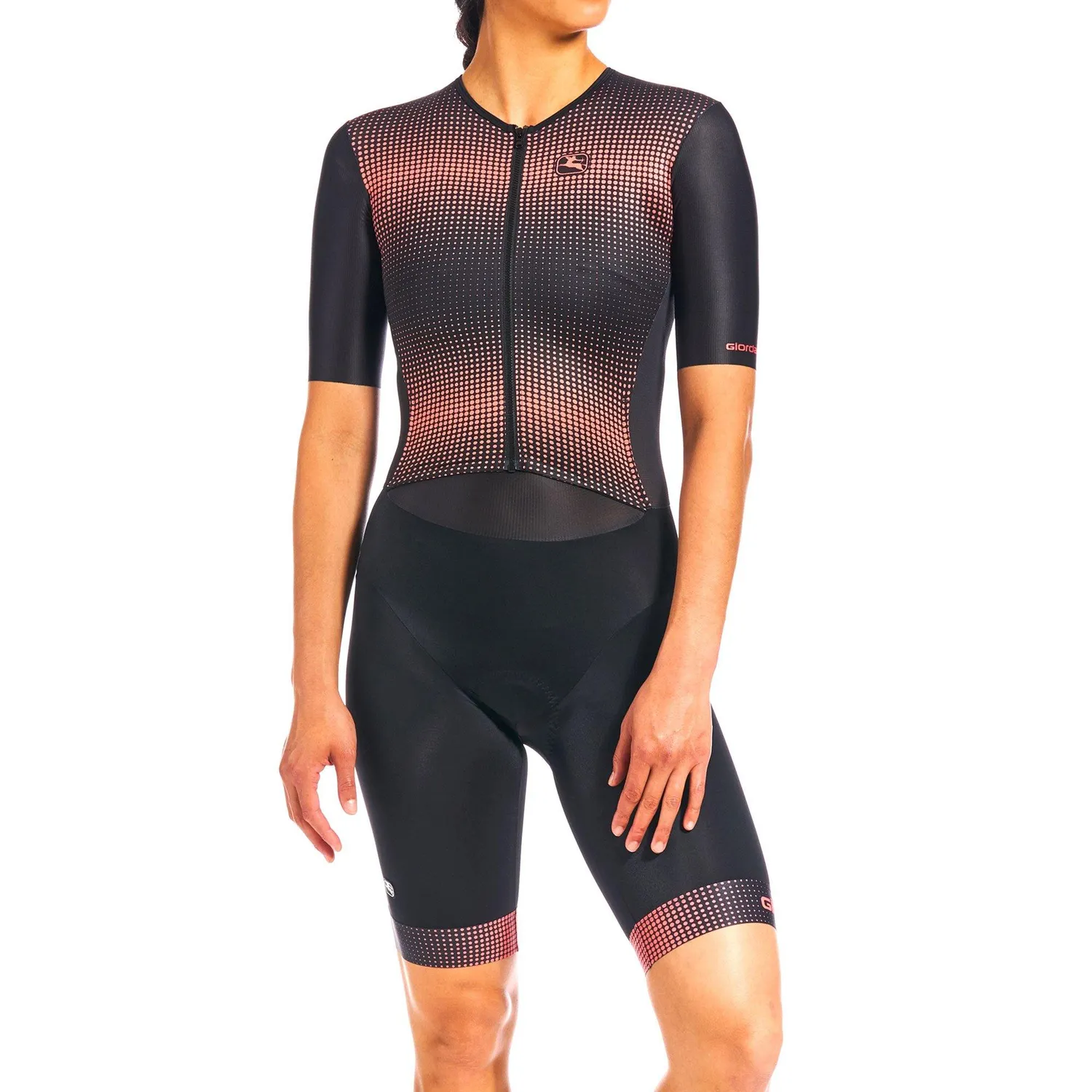 Giordana Vero Pro Tri Doppio triathlondräkt rosa kortärmad