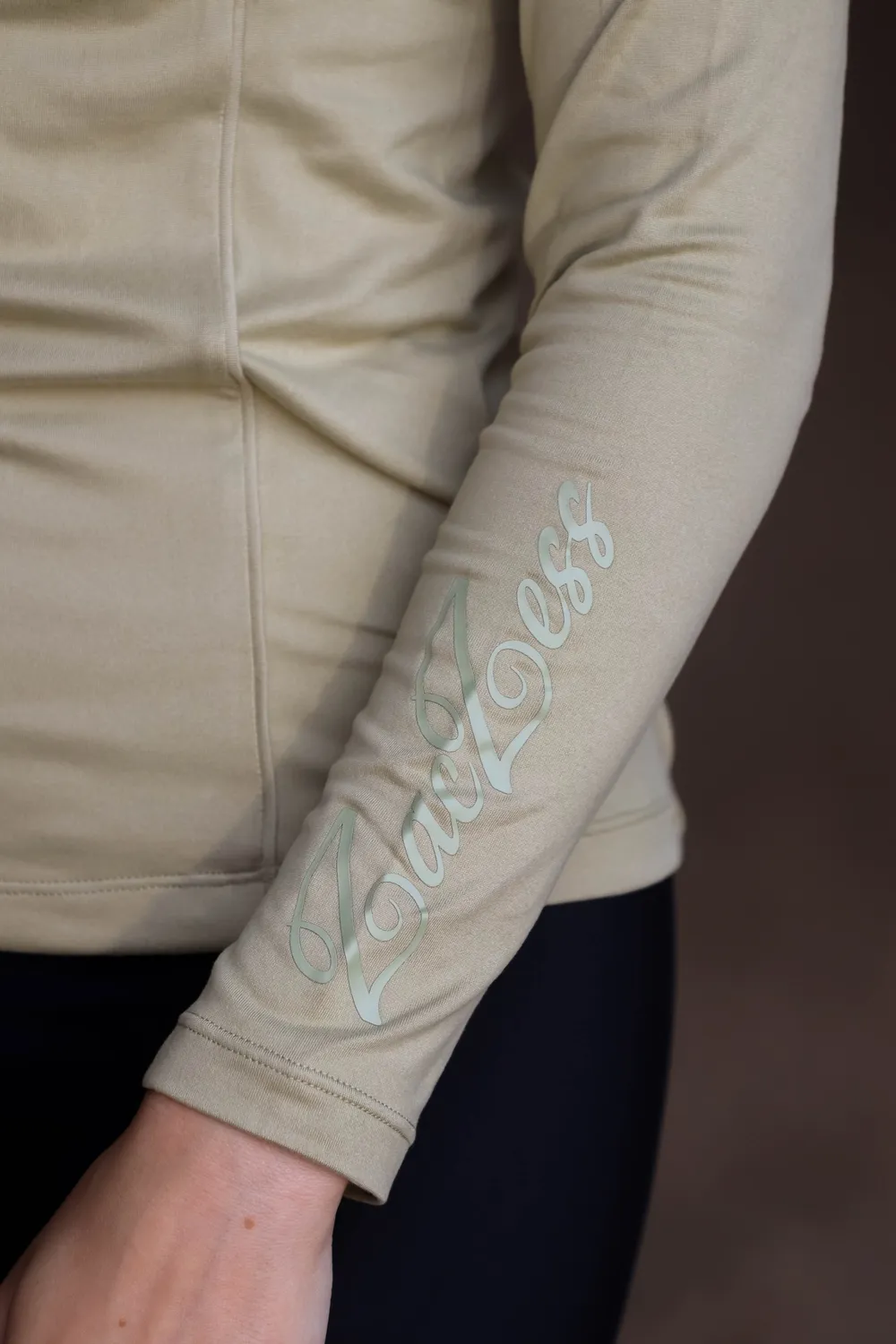 ZacZess Valencia Green Fog base layer ridtröja halvzip