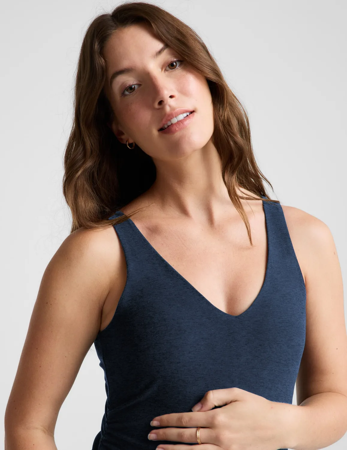 Beyond Yoga Spacedye Inspire Maternity Midi mammaklänning blå