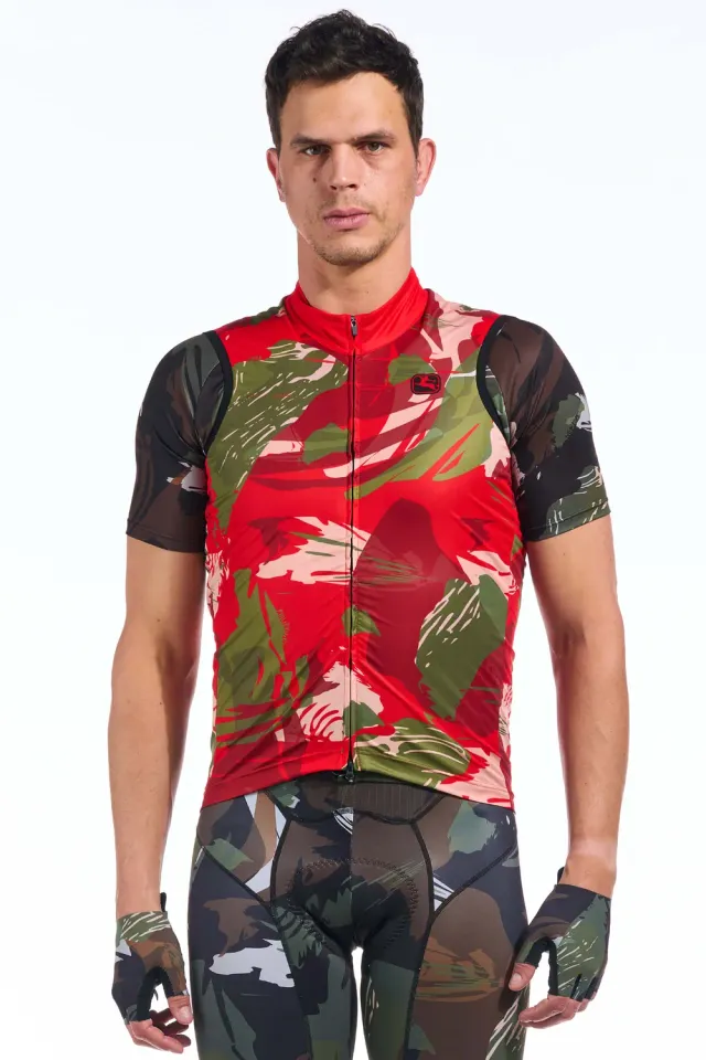 Giordana Brush Camo vindväst packbar camo