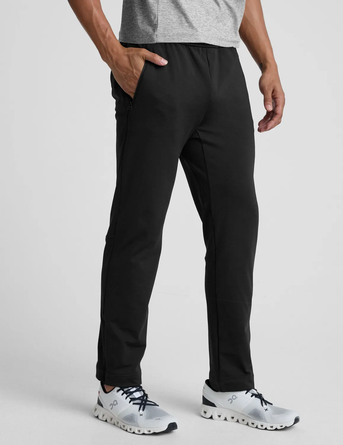 Beyond Yoga Pacer Fleece-Backed Men's Pant träningsbyxa Black fleece