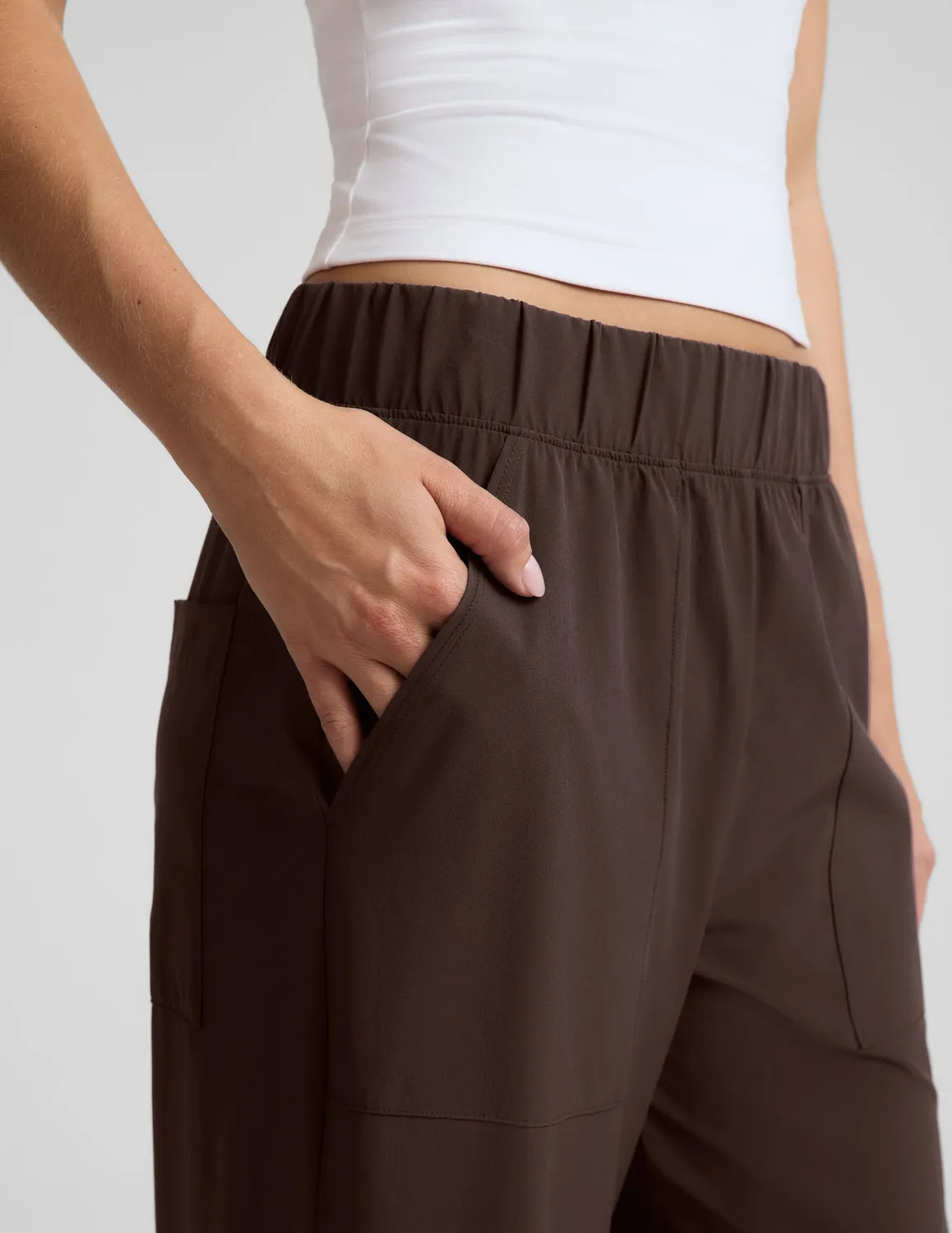 Beyond Yoga Easy Wide Leg Pant 31" byxor Dark Chocolate vida