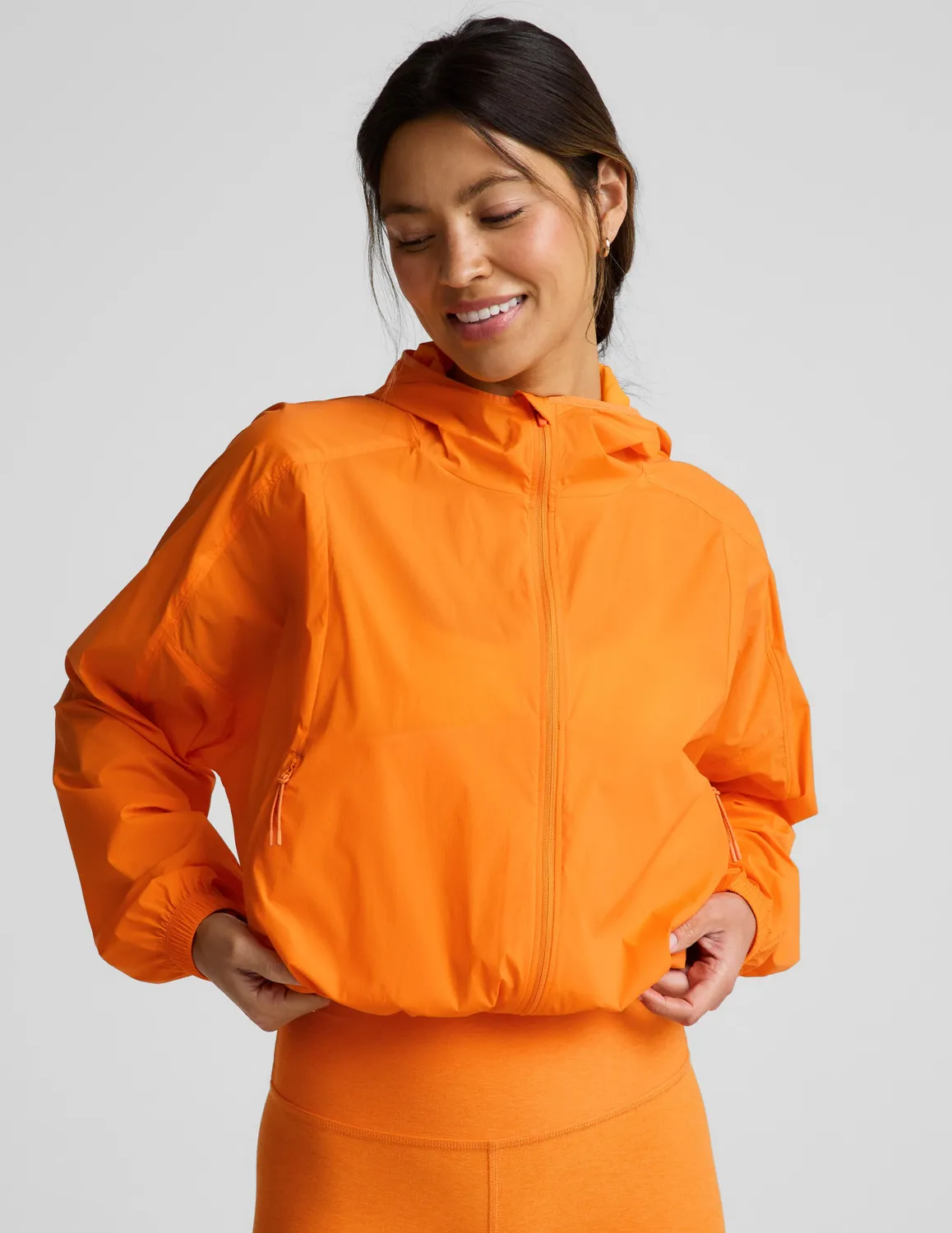 Beyond Yoga Places To Go träningsjacka citrus UPF50