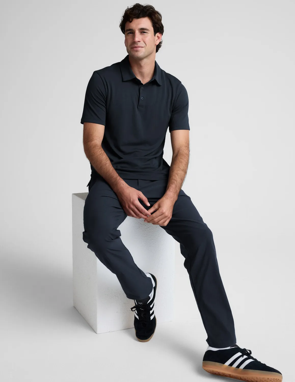 Beyond Yoga All In Active piké Nocturnal Navy mjuk