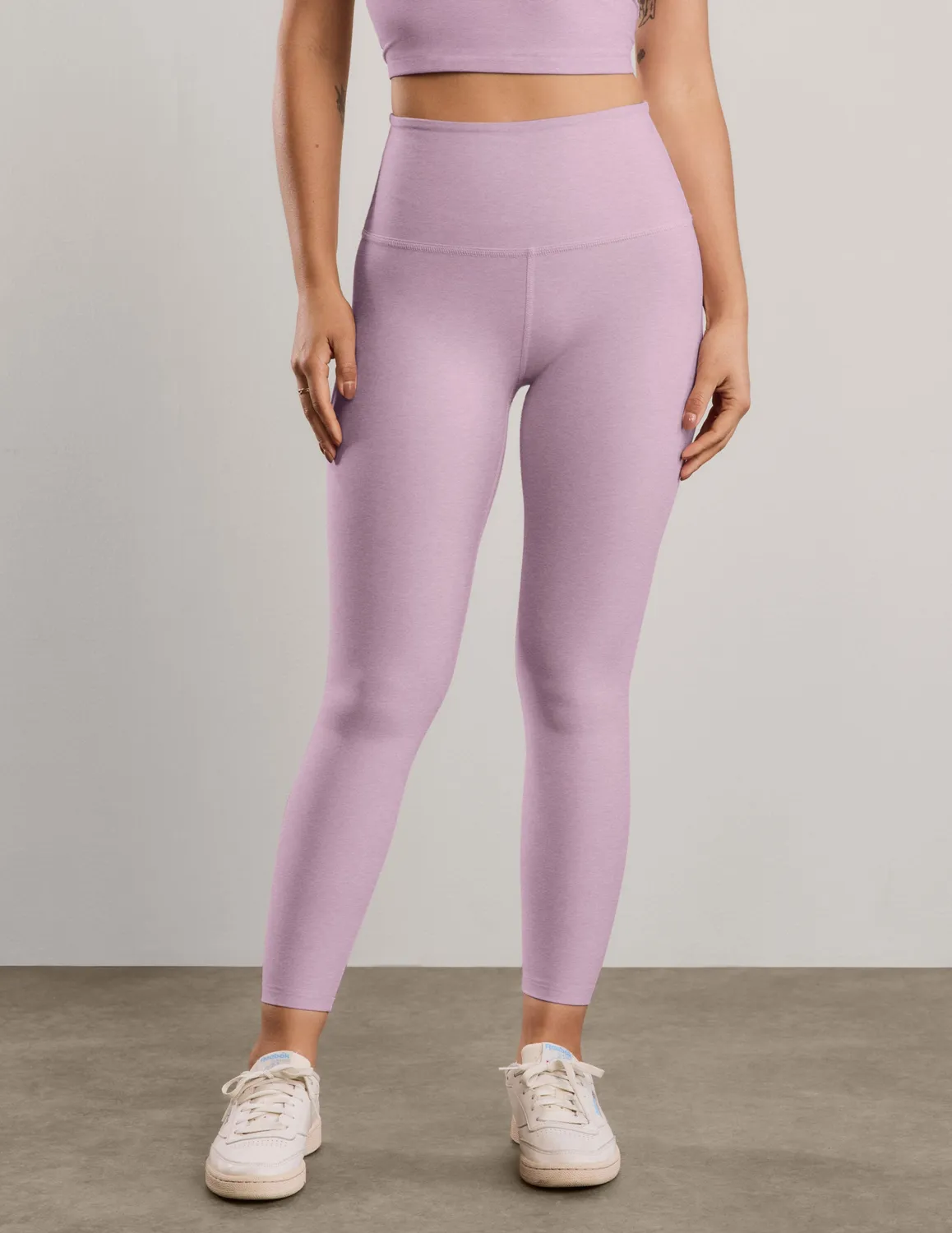 Beyond Yoga Spacedye Caught In The Midi High Waisted leggings Lavender mjuk