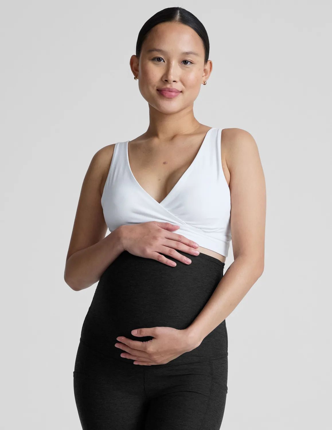Beyond Yoga Spacedye Easiest Ever Long Nursing Bra Amningsbh Cloud White