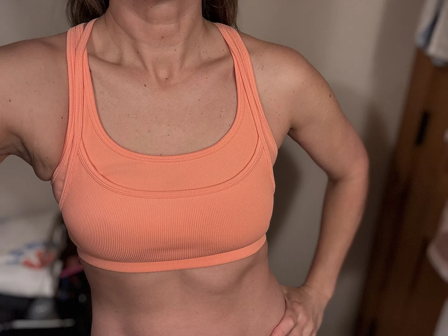 Beyond Yoga Seamless Moves Layered Bra sportbh Sangria sömlös