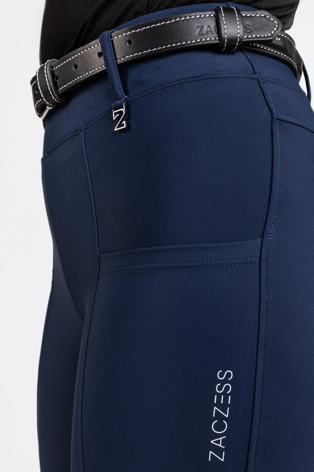 ZacZess London Hybrid ridleggings navy hög midja