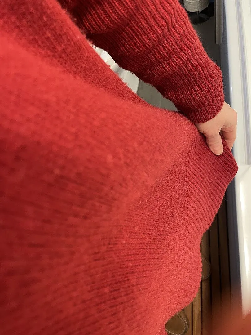 Beyond Yoga Wool-Cashmere V-Neck tröja Dark Chocolate