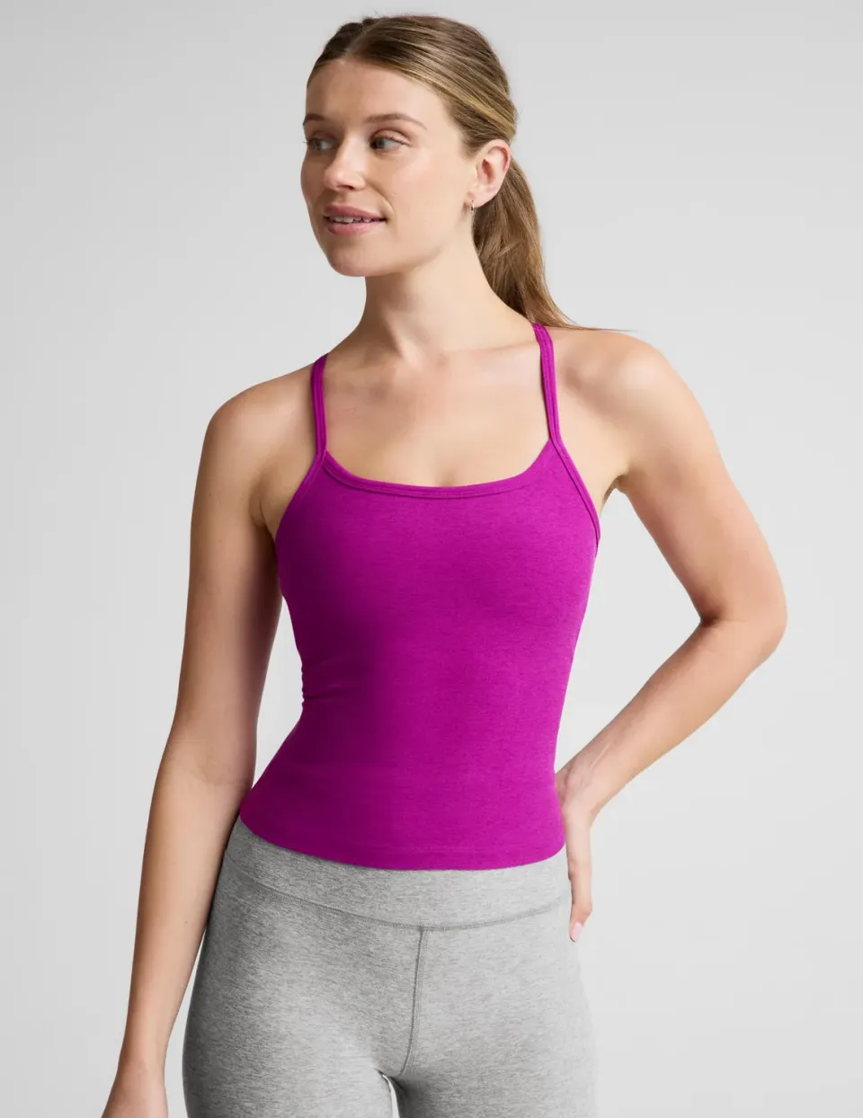 Beyond Yoga Spacedye Slim Racerback Midway linne Berry Bliss