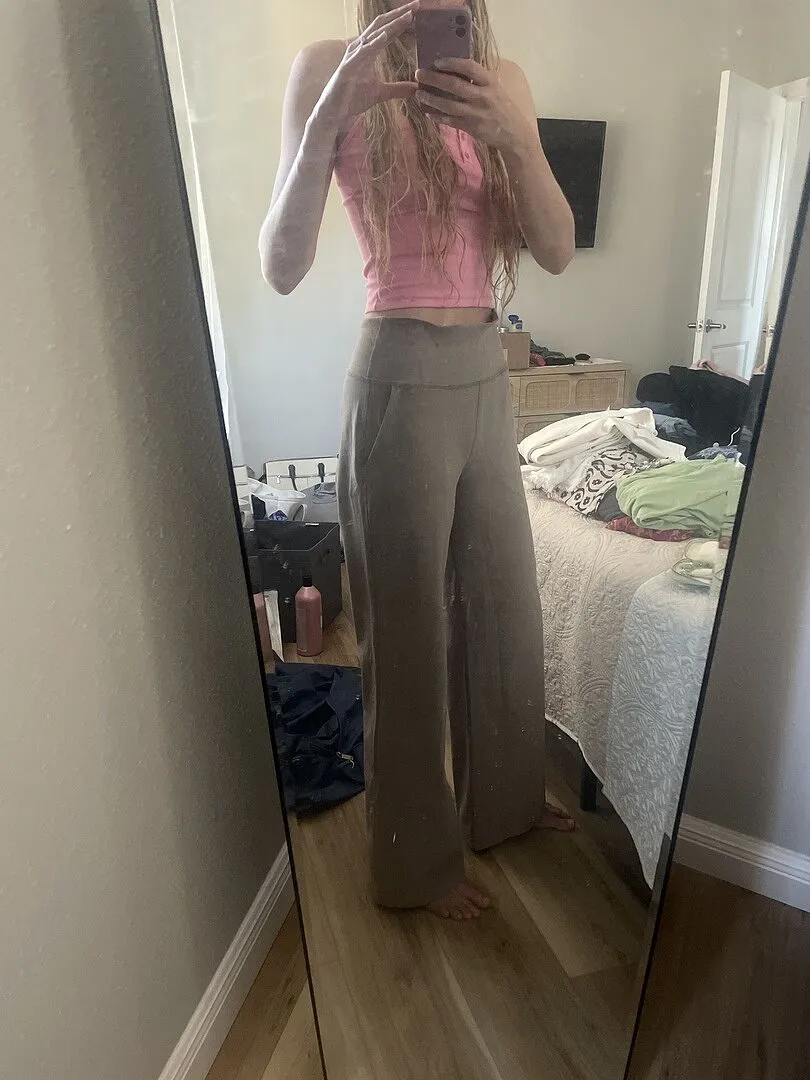 Beyond Yoga Spacedye Laid Back Wide Leg Pant 31 byxor Dusty Forest