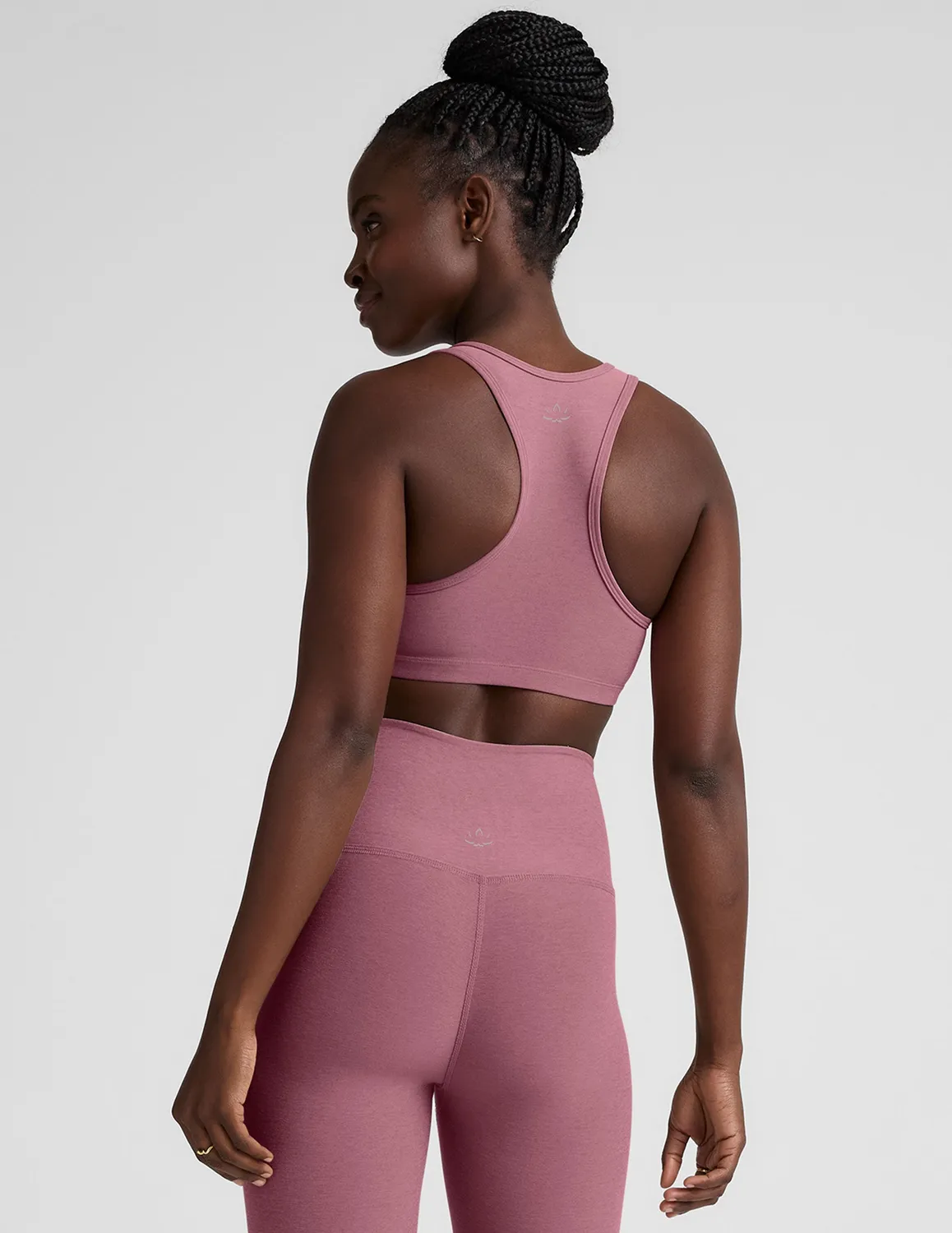 Beyond Yoga Spacedye Lift Your Spirits sportbh Orchid Blossom lätt stöd