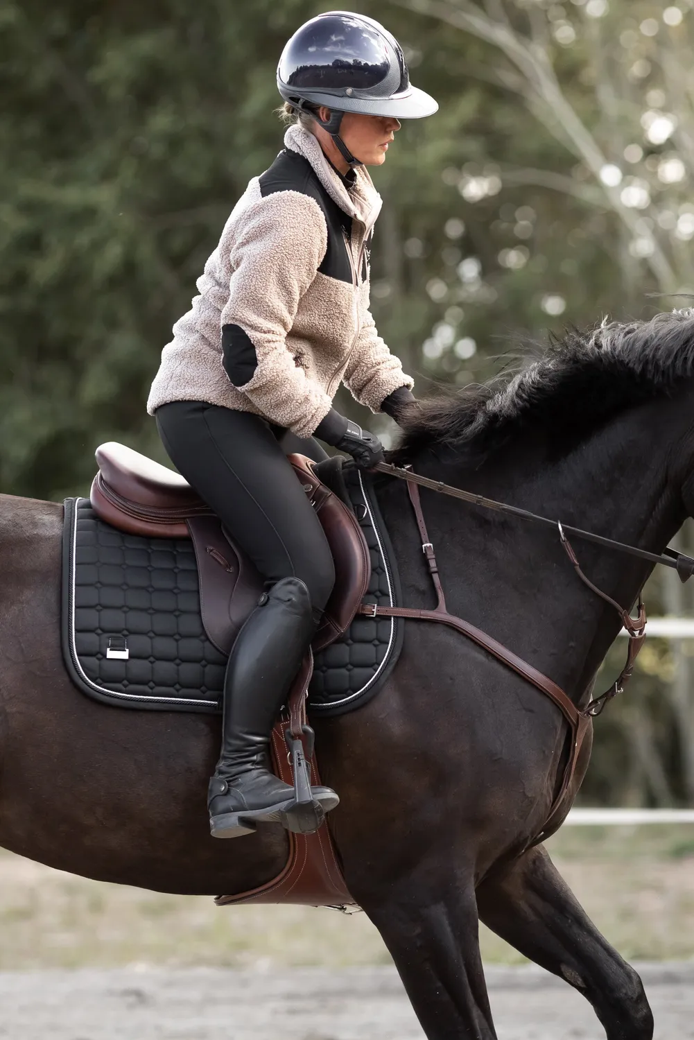 ZacZess Fleece Performance Breeches ridbyxor svart
