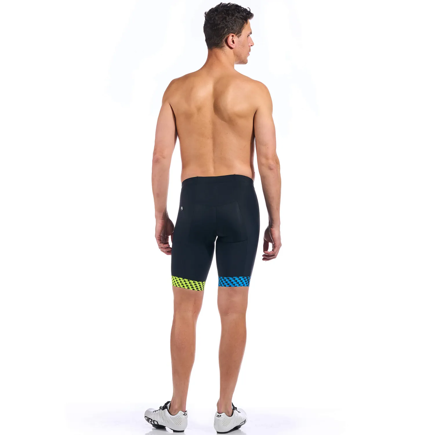 Giordana Vero Pro Tri Short triathlonshorts blå/gul