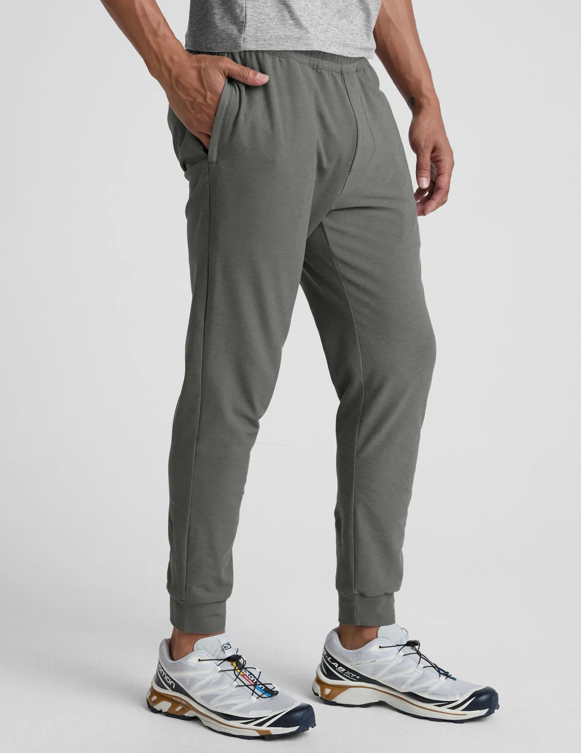 Beyond Yoga Spacedye Freefit joggerbyxor shadow gray heather slim fit