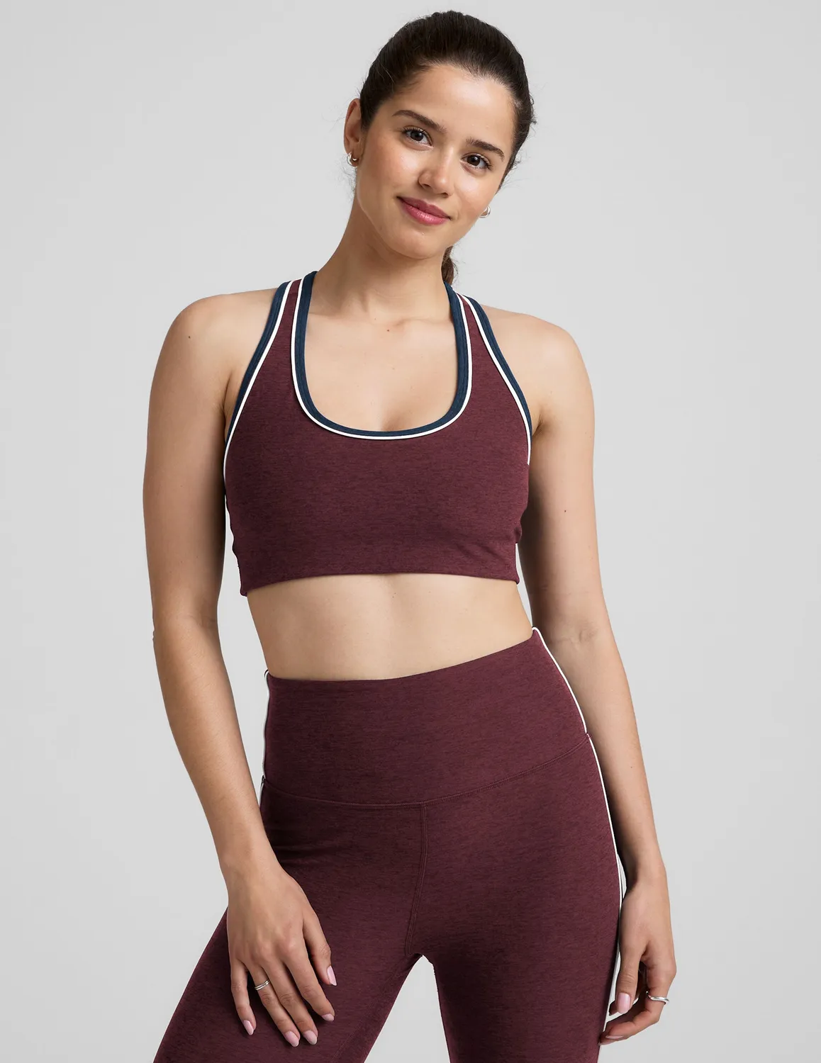 Beyond Yoga Spacedye Ready Bra träningsbh Midnight Burgundy