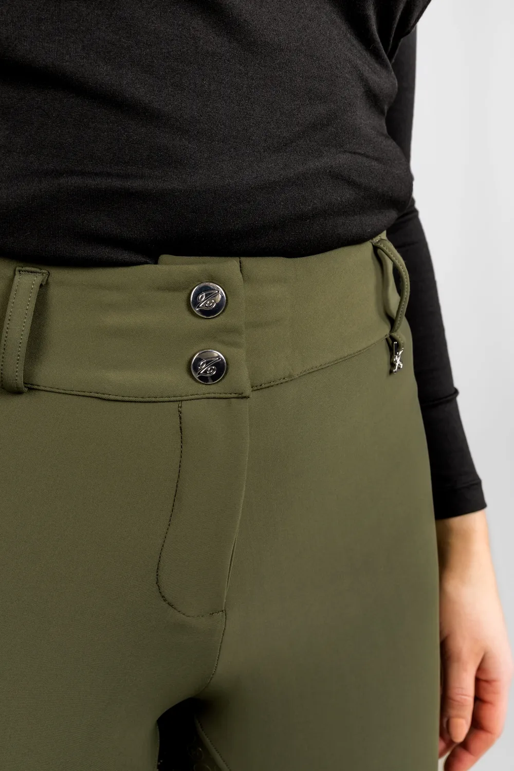 ZacZess Bombay Soft ridbyxor oliv med mobilfickor stretch