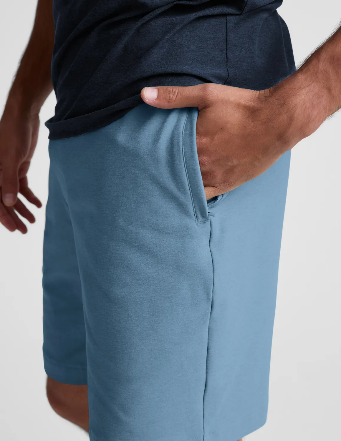 Beyond Yoga Spacedye Unlimited shorts Harbor Blue Heather 7 tum