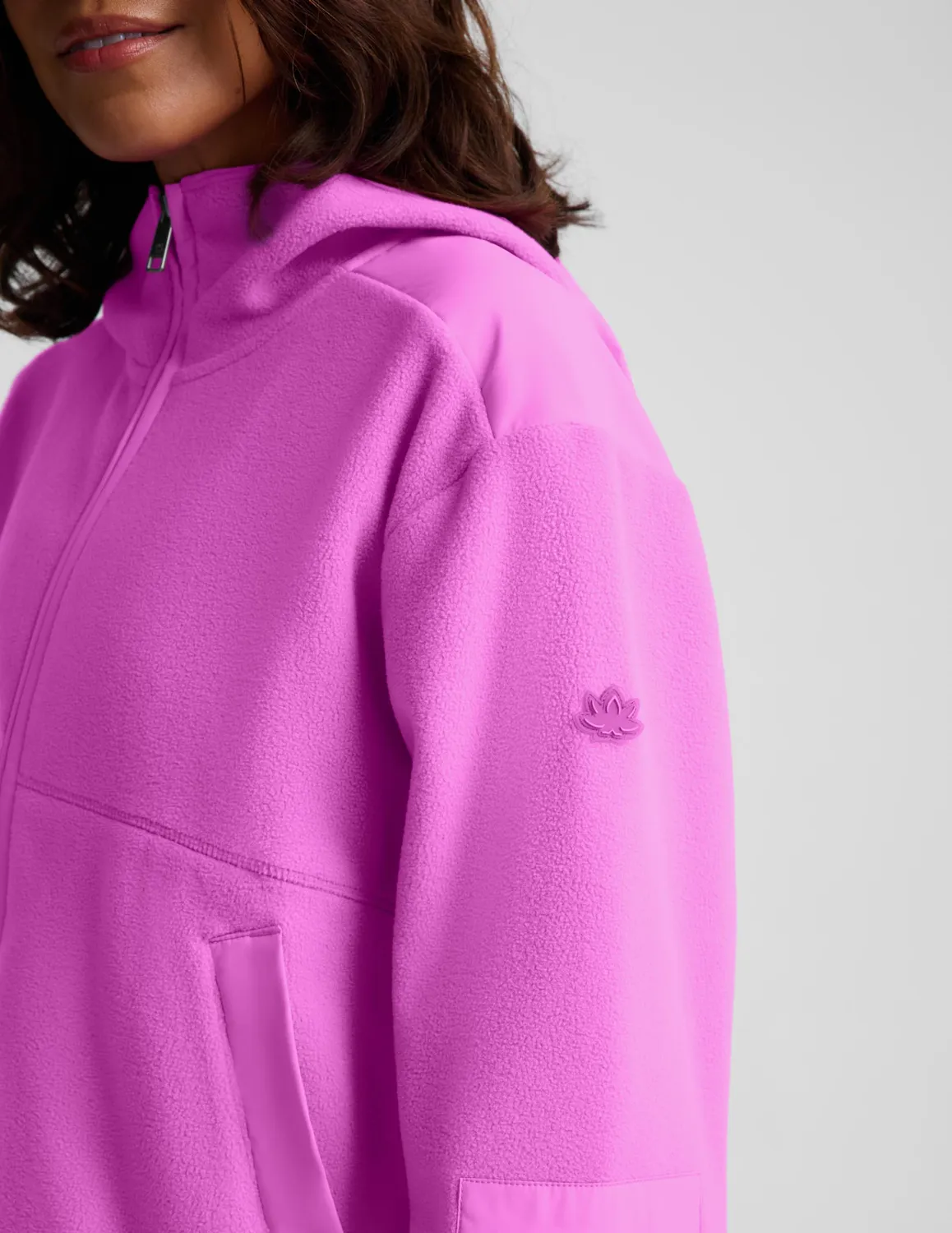 Beyond Yoga PolarFlex Fleece Jacket jacka Electric Fuchsia
