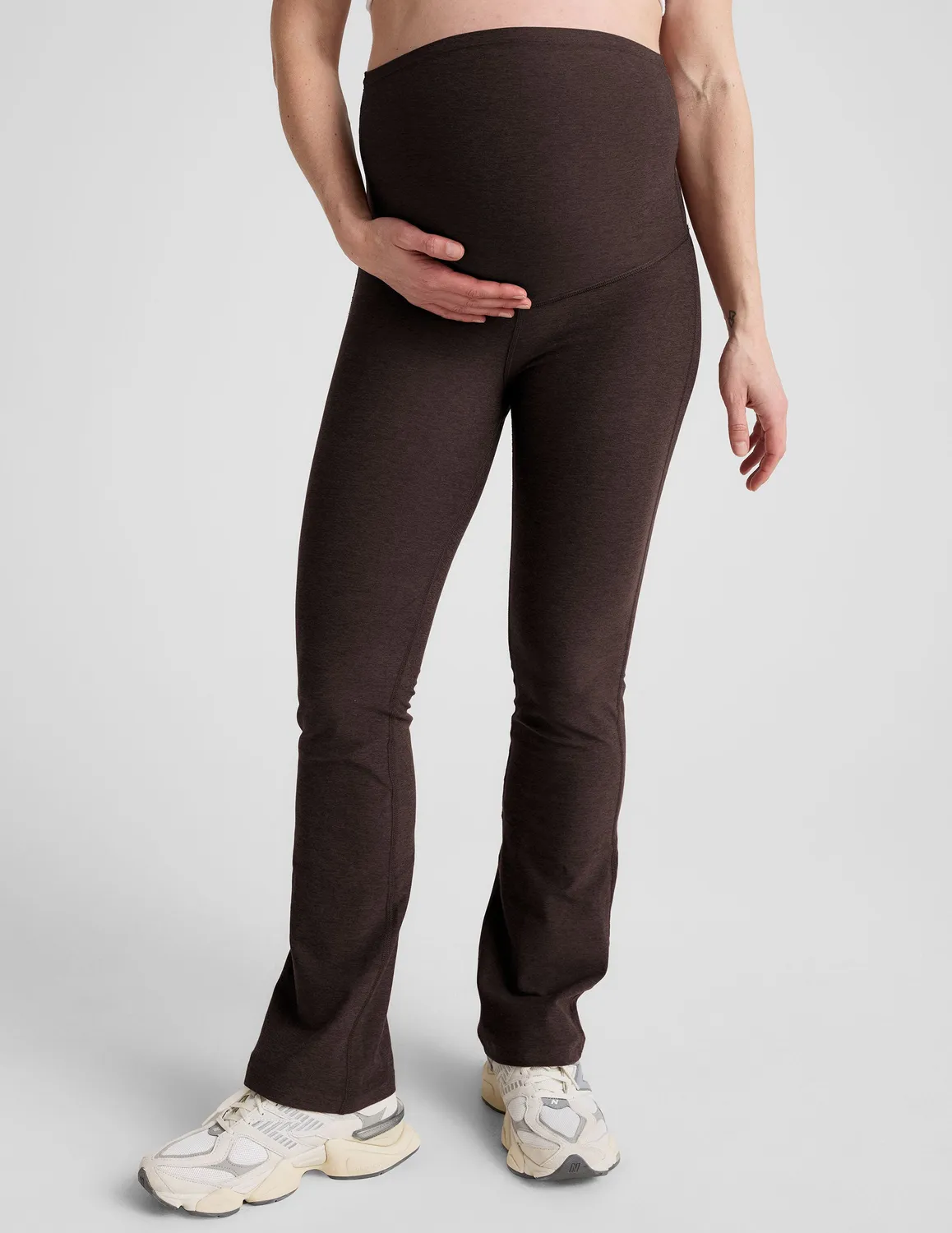 Beyond Yoga Spacedye Practice Maternity Pant mammabyxor Dark Chocolate