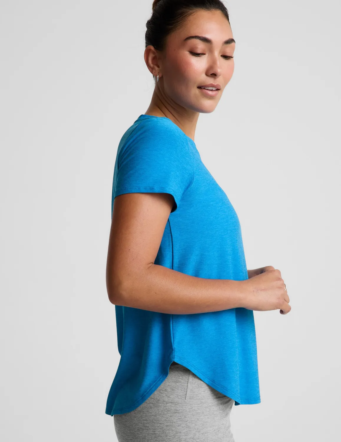 Beyond Yoga Featherweight On The Down Low t-shirt Malibu Lagoon lös