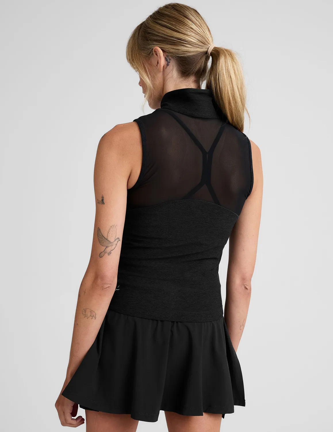 Beyond Yoga Venice Zip-Front Vest träningsväst darkest night svart