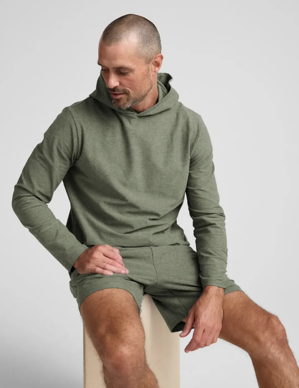 Beyond Yoga Spacedye Go-To Men's Hoodie hoodie Grey Sage Heather