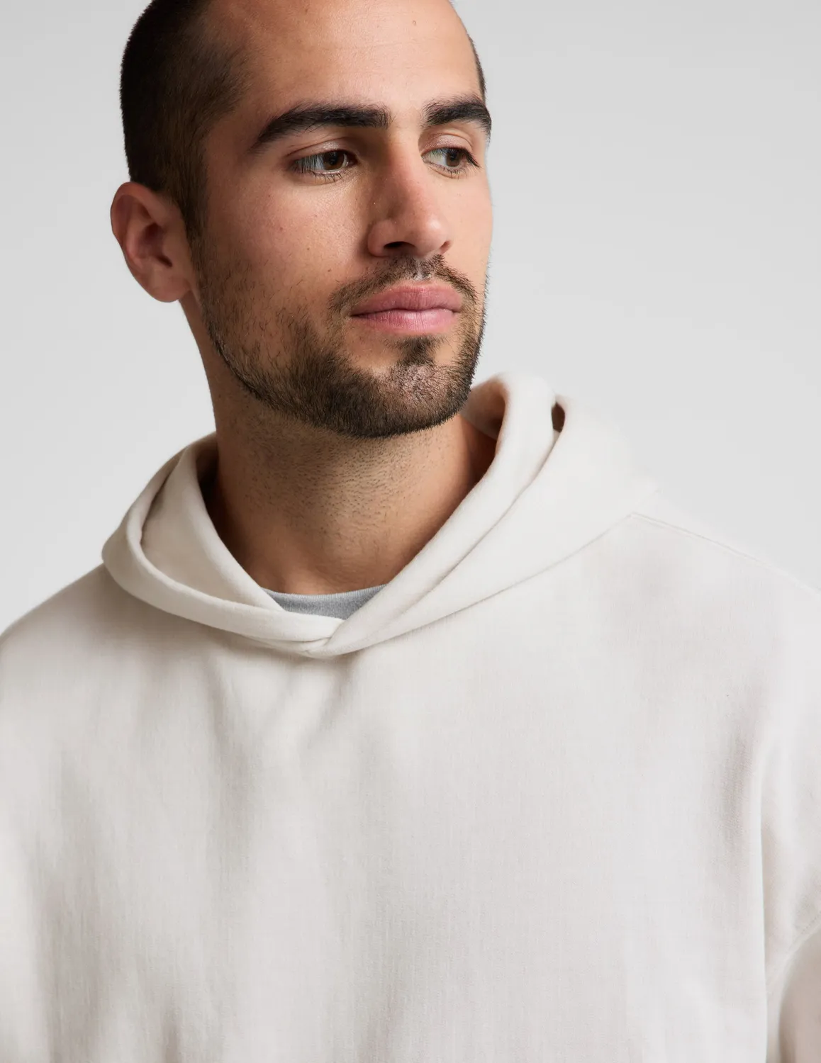 Beyond Yoga Beach Washed Terry hoodie vit bomull