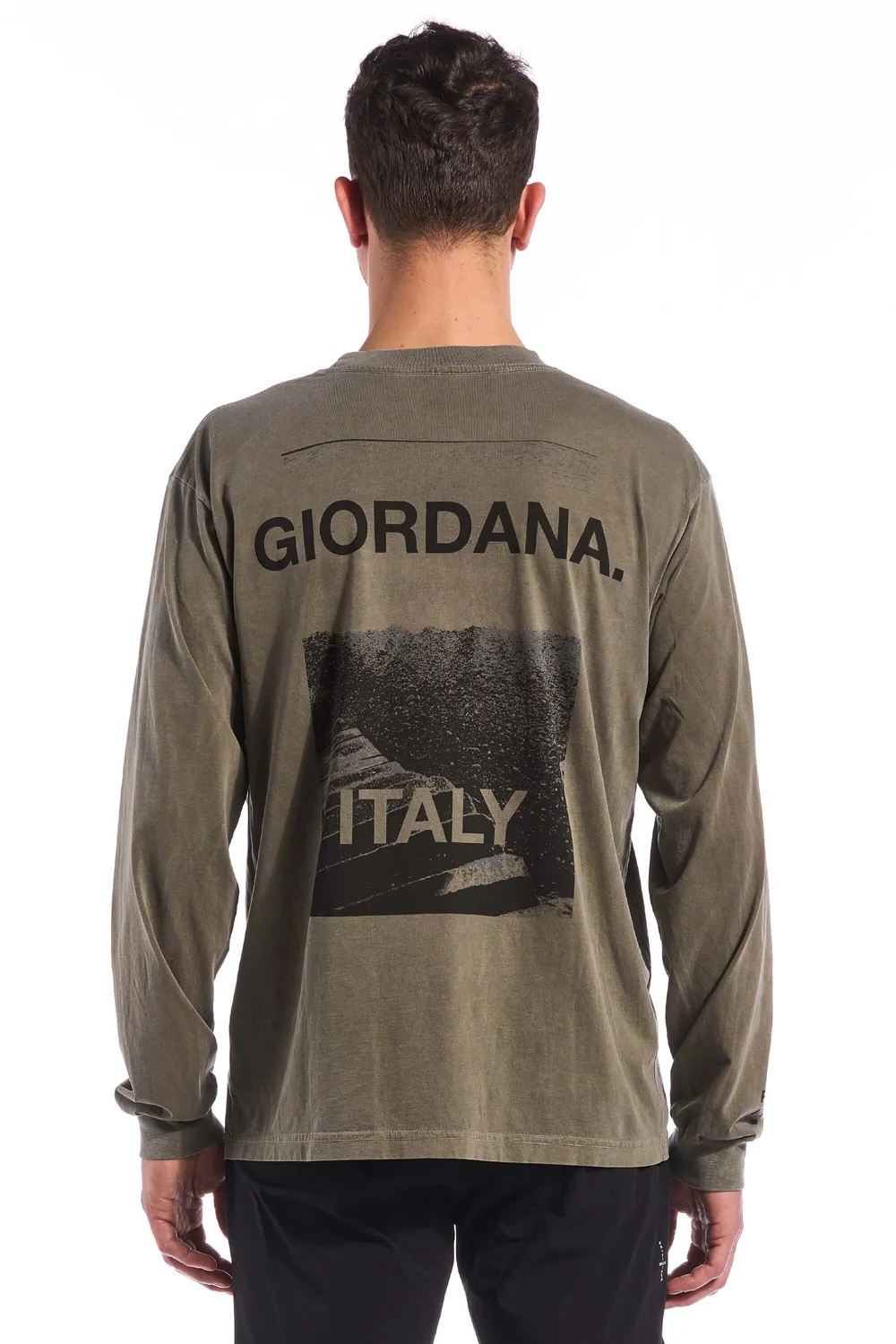 Giordana Long Sleeve Steps Tee t-shirt gråblå