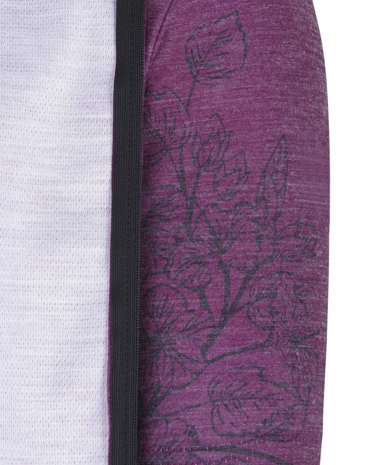 MB Wear Gravel Nature Violet Flowers cykeltröja ullblandning