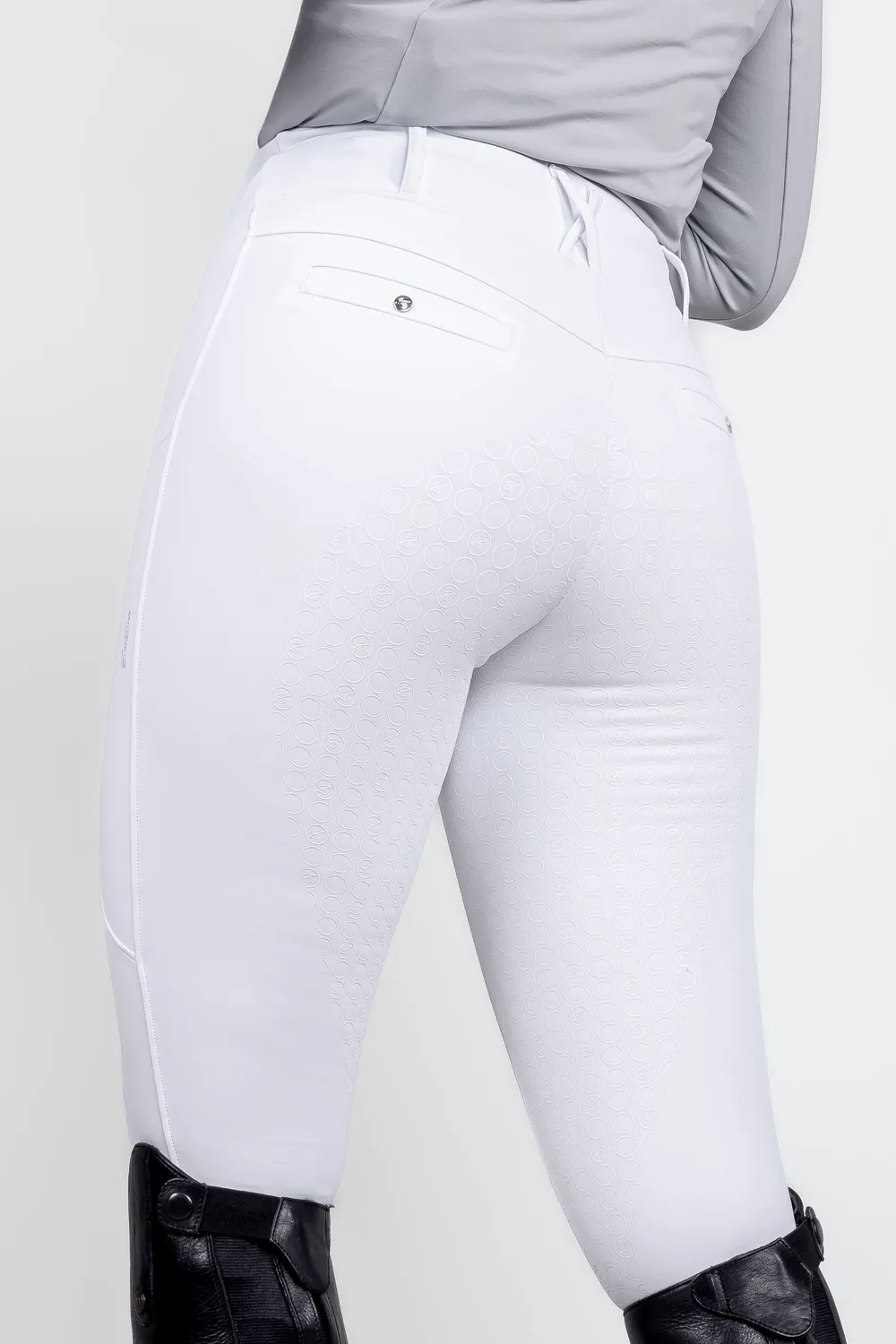 ZacZess London Hybrid ridleggings vit halvskodda