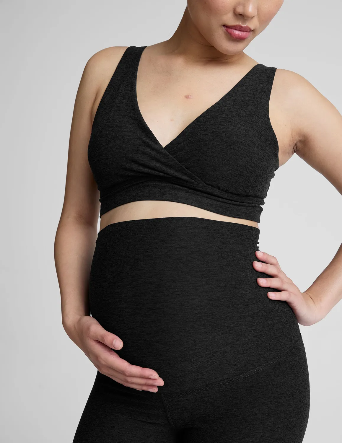 Beyond Yoga Spacedye Easiest Ever Long Nursing Bra Amningsbh Darkest Night