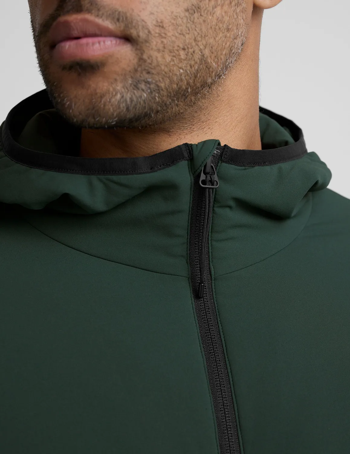 Beyond Yoga In Flight Insulated Men's Hooded Jacket jacka grön