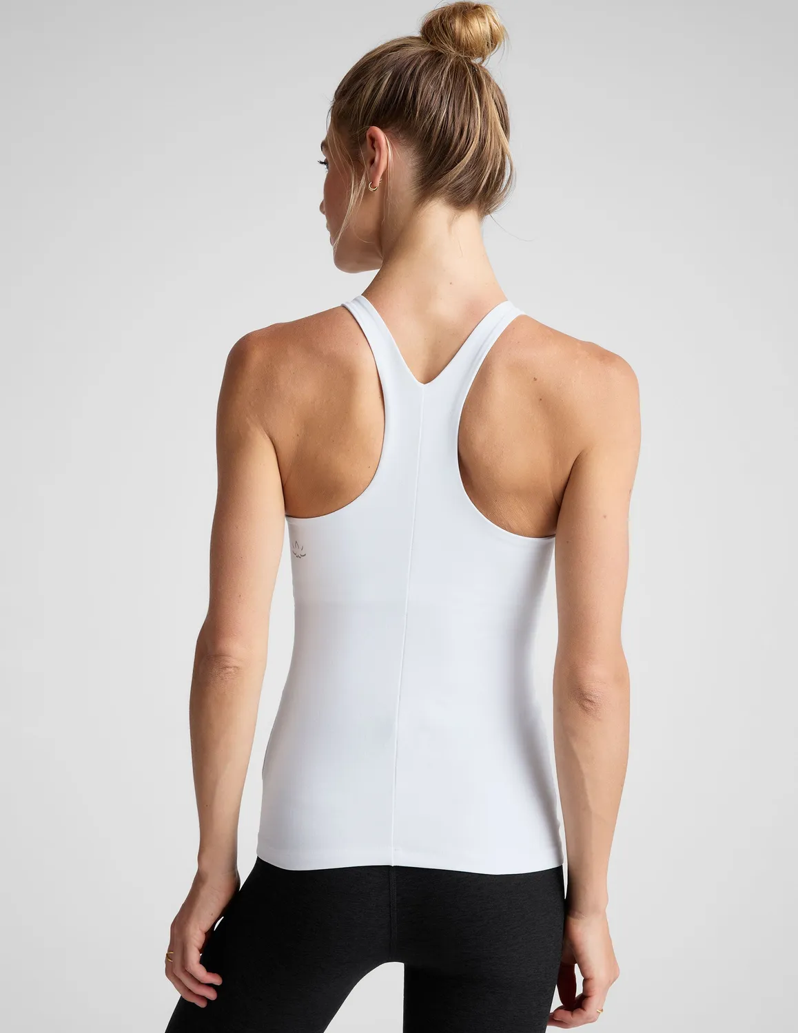 Beyond Yoga Spacedye Refocus Tank linne Cloud White med bh