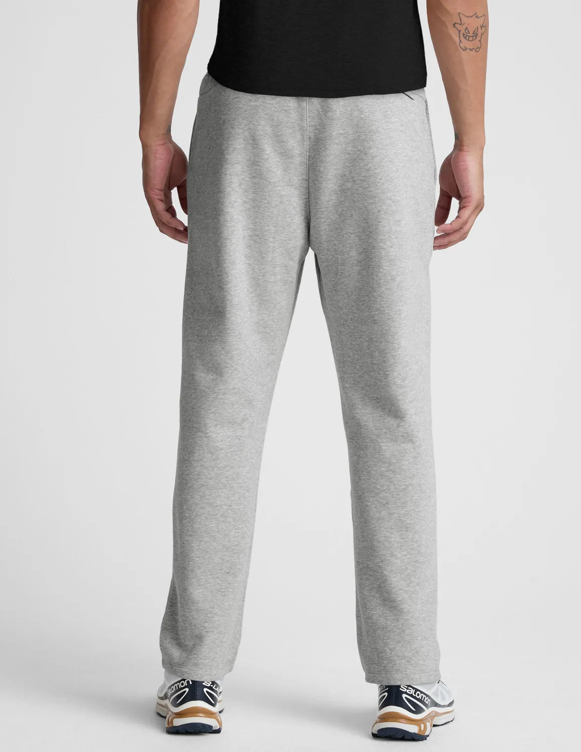 Beyond Yoga LuxeFleece Straight Leg Men's Pant mjukisbyxor Light Heather Gray