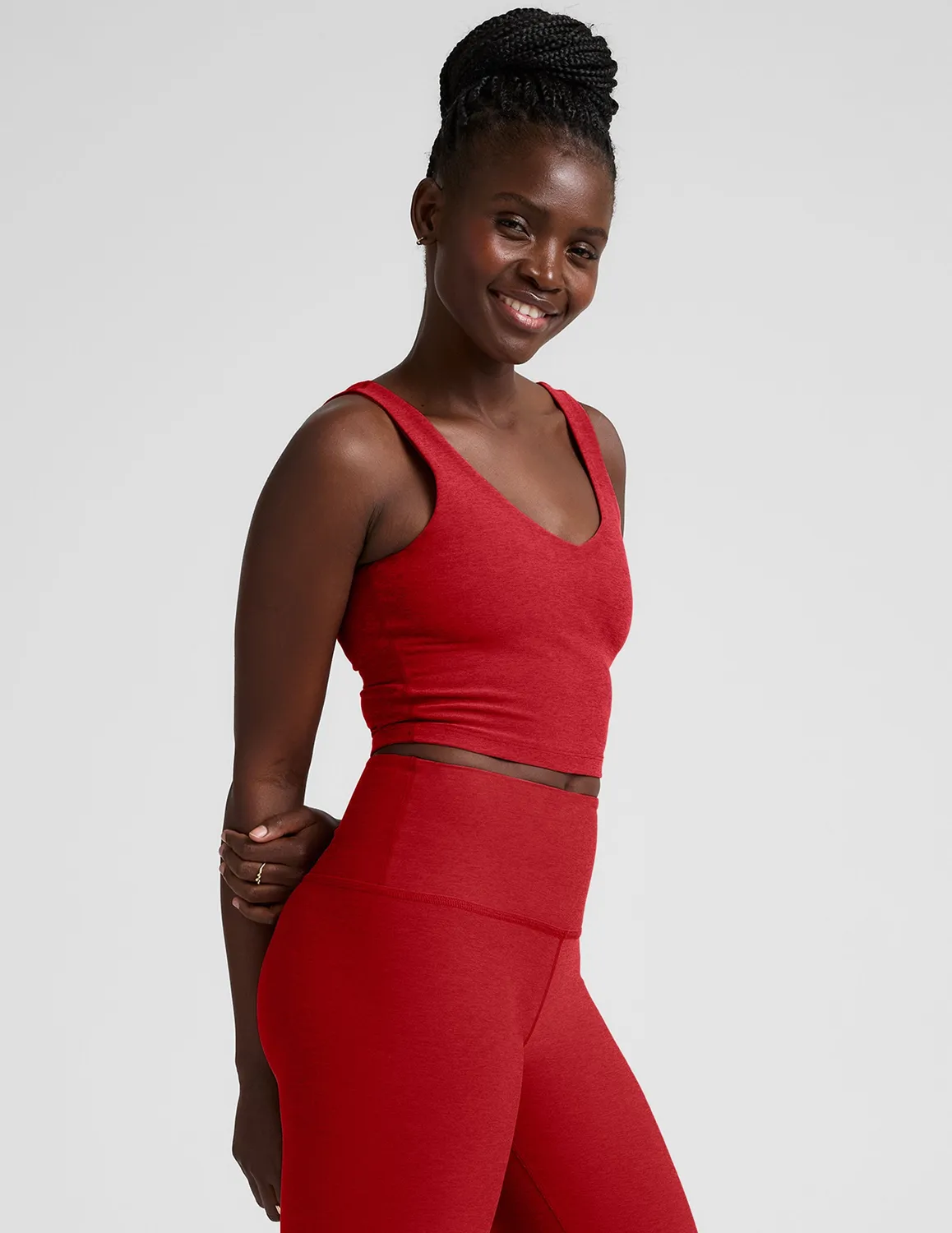 Beyond Yoga Spacedye Good Day Cropped Tank croptopp Holly Red