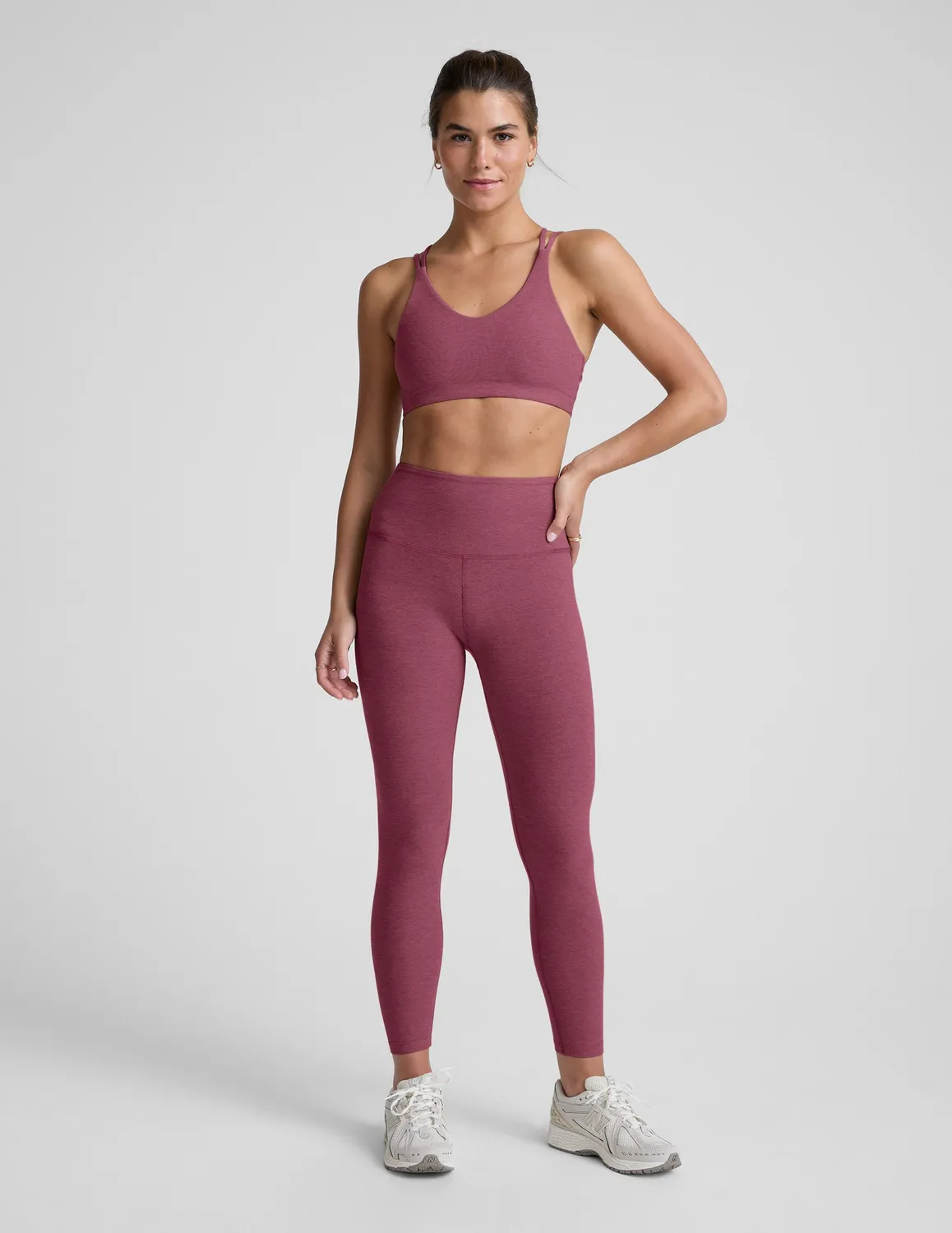 Beyond Yoga Spacedye Get Across sport-bh mauvelila korsrygg