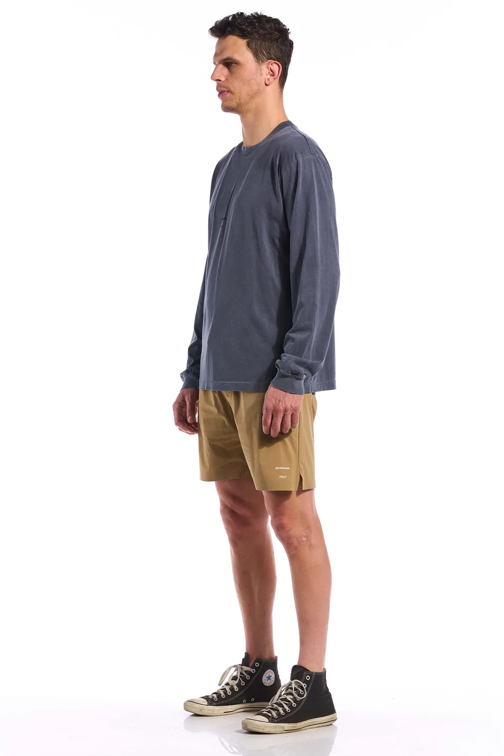 Giordana Long Sleeve Steps Tee t-shirt gråblå