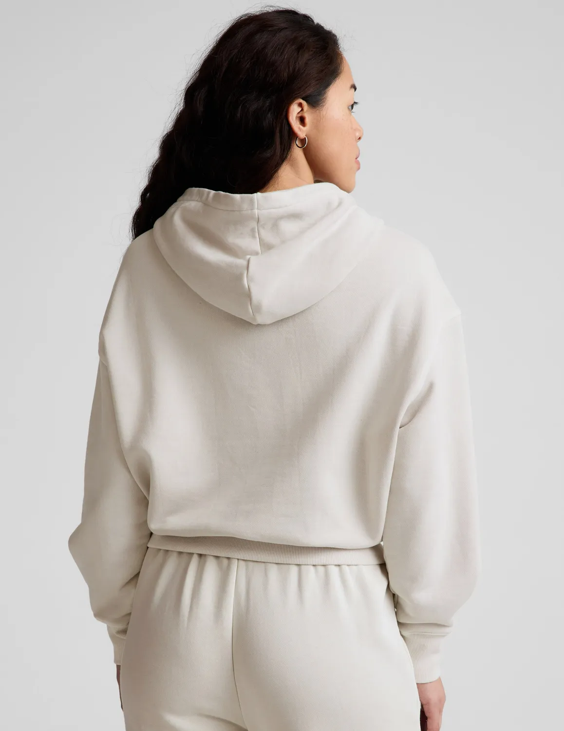 Beyond Yoga Fade Out hoodie Washed Vintage White relaxed