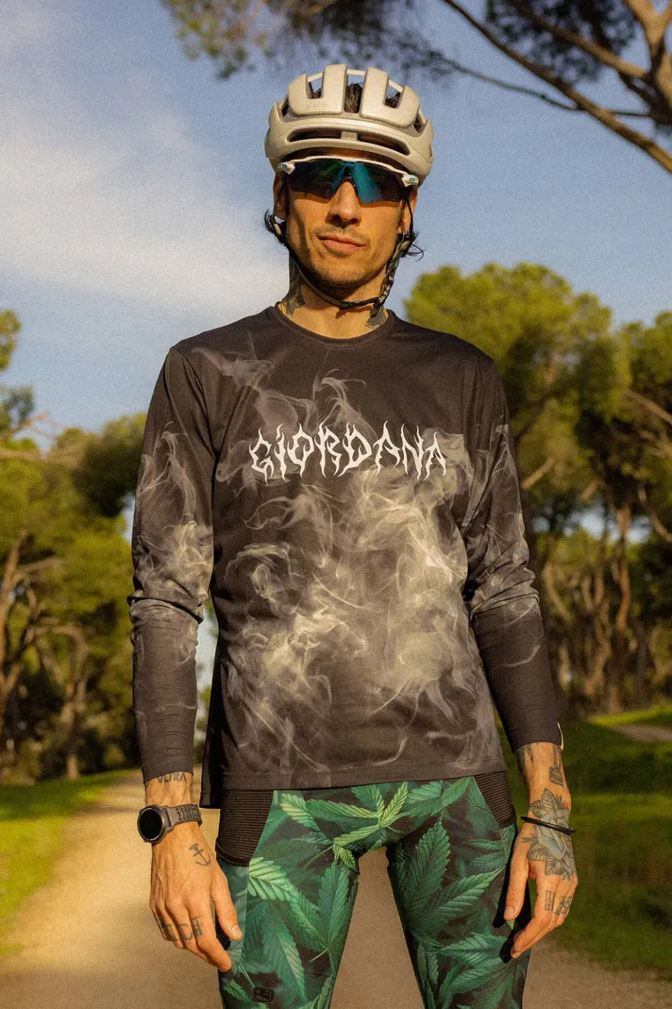 Giordana Beyond Gravel Smoke tröja långärmad lätt