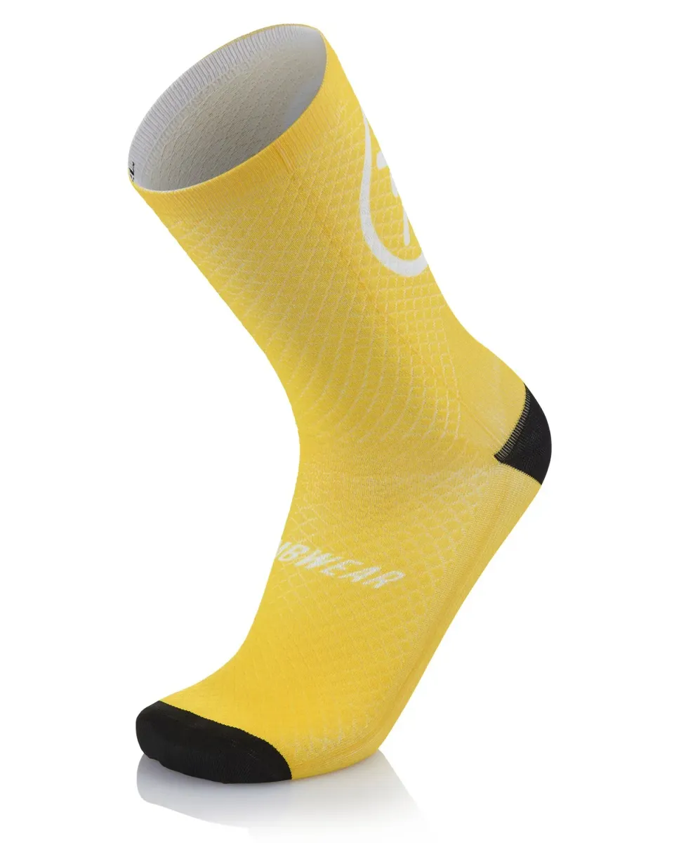 MB Wear Smile Evo Giallo cykelstrumpor S-M gula
