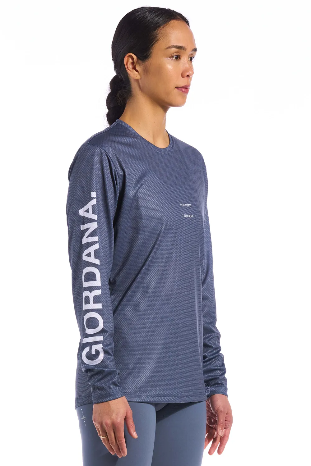 Giordana The Tech Tee träningströja blå avslappnad