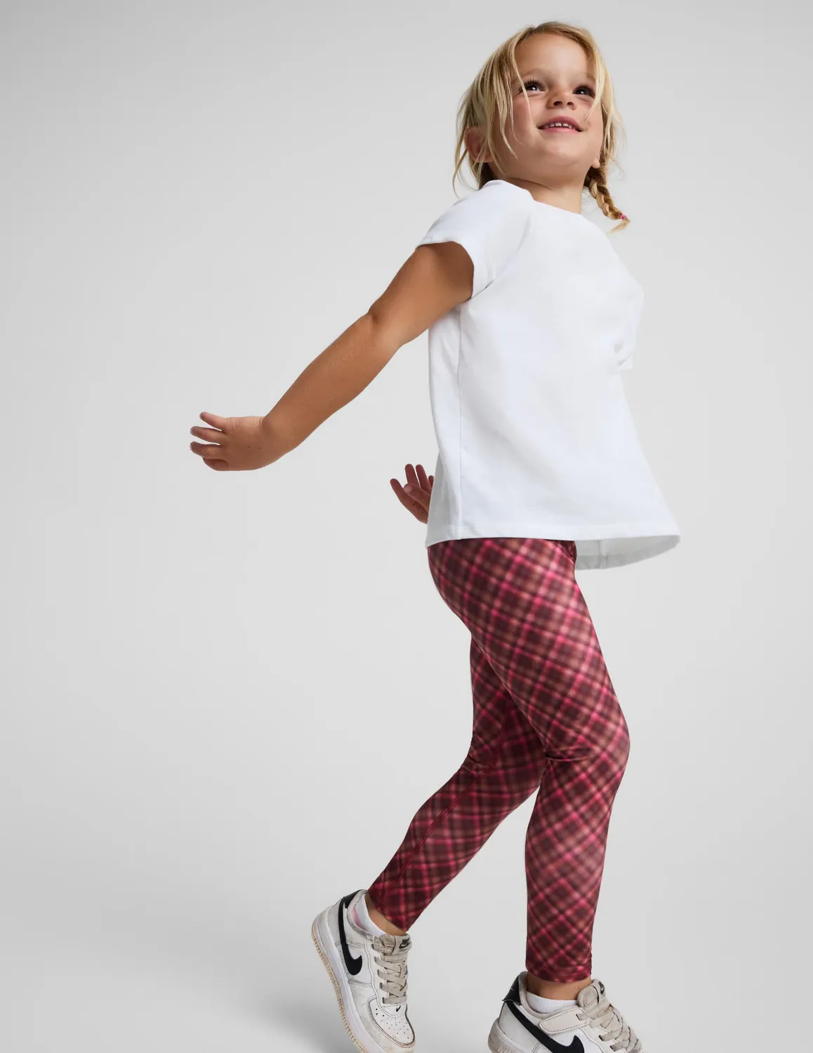 Beyond Yoga SoftMark Toddler Leggings Autumn Argyle mjuk