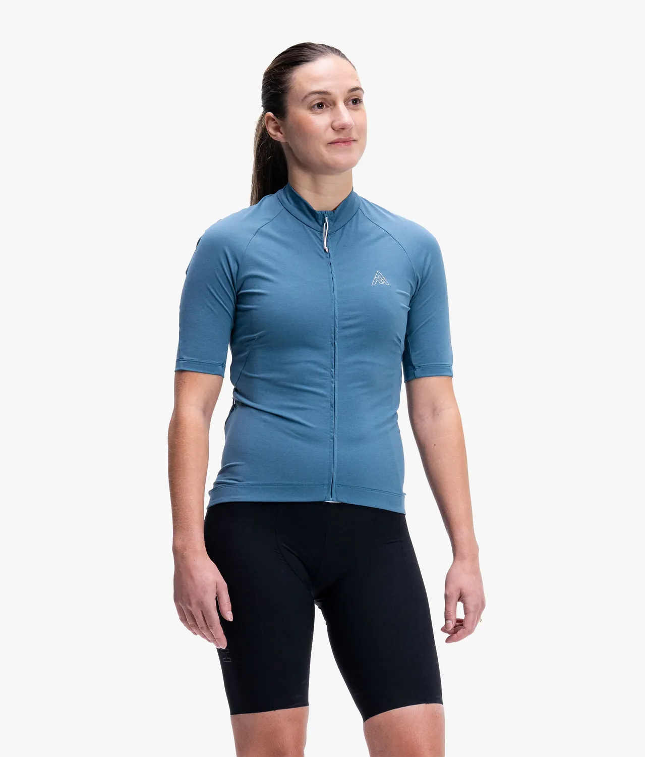 7MESH Atlas Short Sleeve Jersey cykeltröja dam Lake Blue